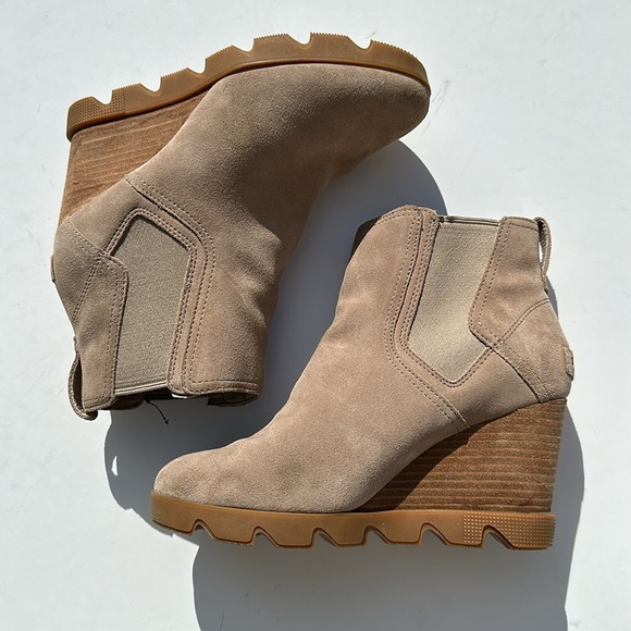 SOREL Joan Uptown Chelsea Boot In Sandy Tan-Sz 8.5 - Picture 11 of 12